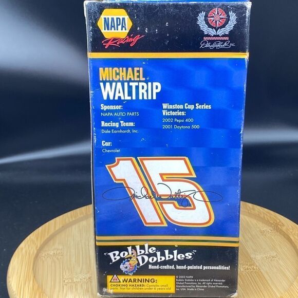 2002 bobble head doll of Michael Waltrip in NAPA NASCAR racing suit - Picture 7 of 8